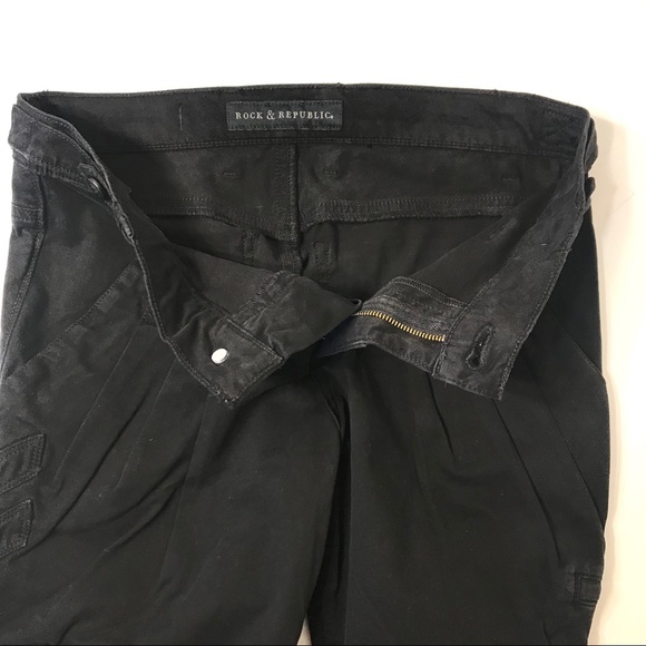 Rock & Republic Danika NWT Black Slouchy Jeans - Picture 6 of 6